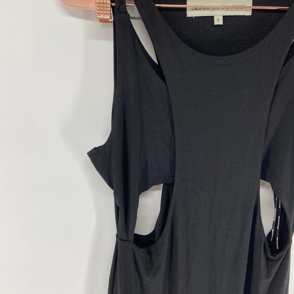 Blessed are the Meek Holy Smokes Black Cutout Sleeveless Midi Dress Womens 8 - Picture 2 of 5